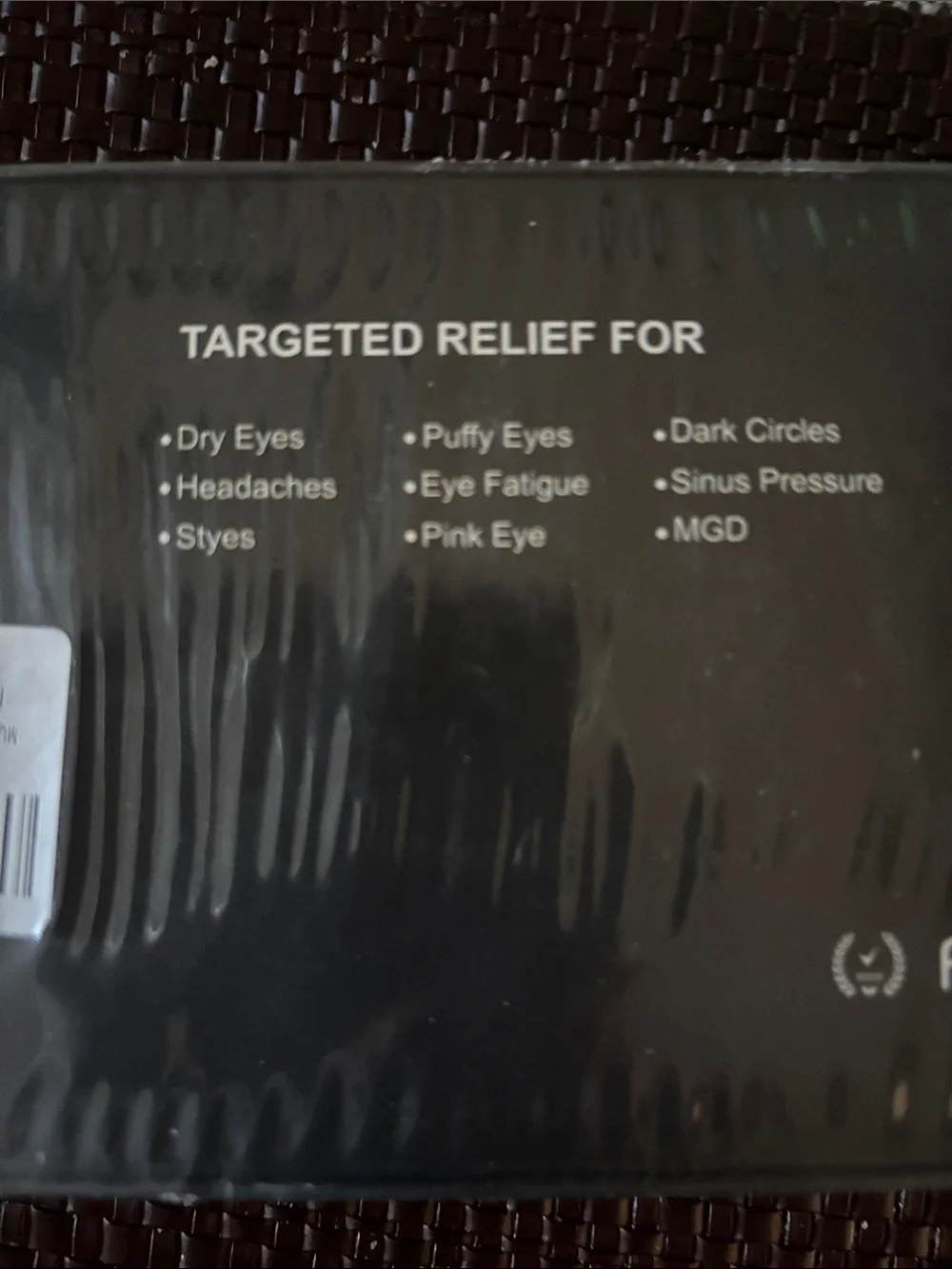 Cordless Heated Eye Mask - Black